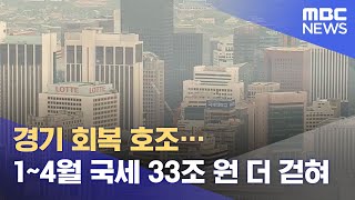 경기 회복 호조‥1∼4월 국세 33조 원 더 걷혀 (2021.06.08/12MBC뉴스)