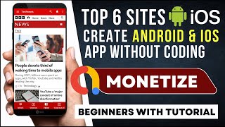 6 AI App Builder Sites || Create Android & ios apps without coding || free of cost