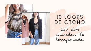 10 LOOKS de otoño con dos PRENDAS DE TEMPORADA!