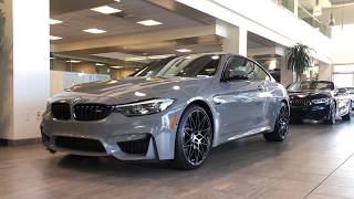 2020 BMW M4 Coupe Nardo Grey walk around few photos and video