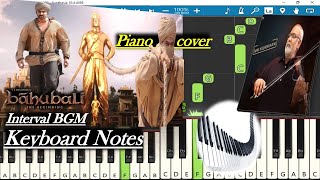 Baahubali 1 Interval BGM Keyboard Notes (piano cover) | M M Keeravani | Prabhas | S S Rajamouli