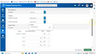 Create Student Roster Report