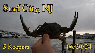 Crabbing Surf City, NJ - 5 Keepers