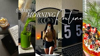 my chill gym 5am summer morning routine🌞🌿