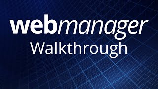 WebManager Walkthrough