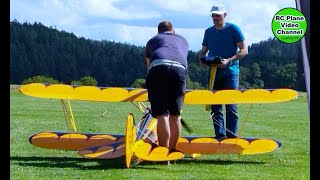 Waco YMF-5 1:3 - 3000mm - Barth Modellbau FMBB - Black Star 250 - Flugtag JMFC Lauterhofen - Tom