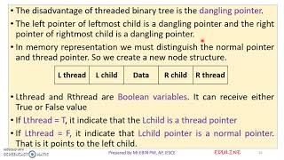 DS - MODULE 4 - TOPIC 8 - THREADED BINARY TREE