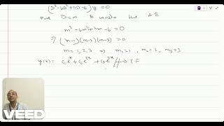 Linear D E with constant Co eff 2