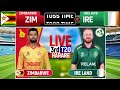 🔴live zimbabwe vs ireland 3rd t20 live zim vs ire live score u0026 commentary