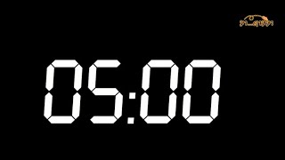 5 Minute Countdown Timer  จับเวลาถอยหลัง 5 นาที  มีเสียงแจ้งเตือน 5 วินาทีสุดท้ายของแต่ละนาที