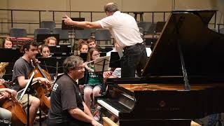 Brahms, Piano Concerto No. 2~First Rehearsal. June 2017. Michael Gurt, NMF Orchestra, Nikolay Lalov