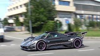 Pink Striped Pagani Zonda 760 JC Edition | Acceleration + Driving