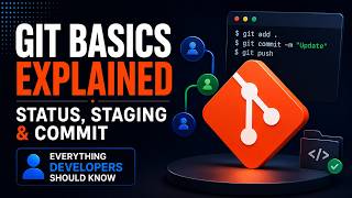 Git Basics for Beginners | Git Status, Staging, Commit & File Tracking