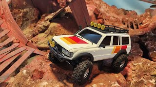 UNOFFICIAL UNBOXING FMS FCX18 LC80 FAIR RC MOD! STOCK RUNNING FOOTAGE