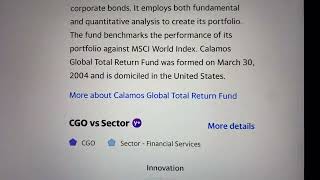 🔴 Calamos Global Total Return Fund Commom CGO Stock Trading Facts 🔴