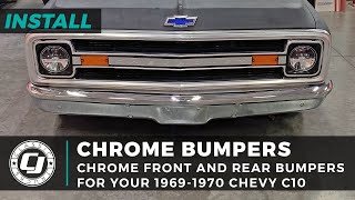 Classic Chevy Chrome Front \u0026 Rear Bumpers | 1967-1970 C10 Install