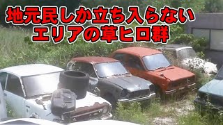 地元民しか立ち入らないエリアの昭和草ヒロ群　旧車廃車コレクション2023 Vol.7