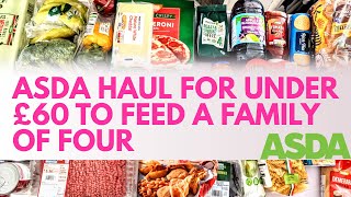 WEEKLY ASDA UK FOOD HAUL FOR UNDER £60 | FEBRUARY 2022 |  Trying something new for Valentines day