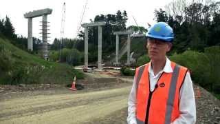 Karapiro Viaduct early stages of construction