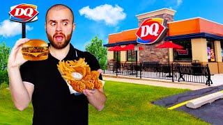 Eating At DAIRY QUEEN For 24 HOURS