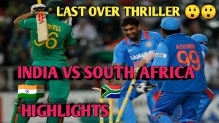Last Over Thriller 😲😲 Nail Biting Finish India vs South Africa Highlights