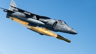 AV-8B Harrier II Insane Action Destroys Targets in Live Fire Exercise