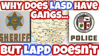 Why Does LASD Have Gangs...But LAPD Doesn't #lasd #lapd #losangeles