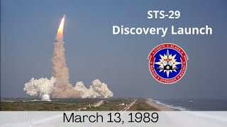 STS-29 Space Shuttle Discovery Countdown \u0026 Launch