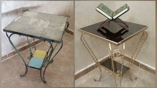 إعادة تدوير الأشياء القديمة#تجديد طاولة قديمة في شكل جميل #diy#RECYCLAGE#bricolage