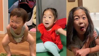 おっさんと暴れ回る息子とドッキリされる娘達笑👧👧👶✨  Funny 358man prank💥😂✨