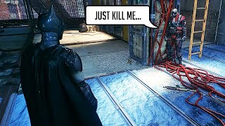 The Dark Knight made him accept his fate LOL 😅 Batman Arkham Knight Creative Stealth Gameplay