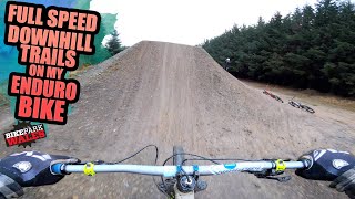 SHREDDING FULL SPEED DOWNHILL MTB TRAILS ON MY ENDURO BIKE!