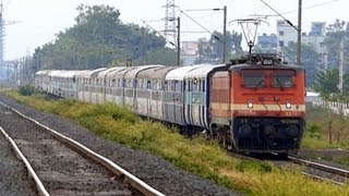 Crazy people crossing speeding Firozpur to Mumbai Punjab Mail till the last moments