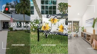 303 Moccasin Trail, Jupiter, Florida. Is This The Most Impressive Home Makeover of 2024?