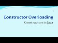 Constructor Overloading Concept Explained | Program Example | Java | ICSE