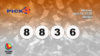 Wisconsin Lottery Midday Draw 04/13/2026