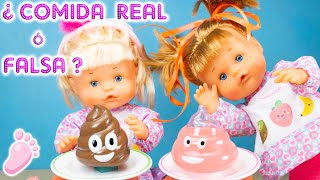 Noa y Noe: Reto comida real o de Gominola? 🍩 Se comerán chuches raras? 😂 Gummy vs Real Challenge !