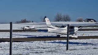 Spott LSGE Ecuvillens aerodrome runway 27 31.12.2024 (happy new year)