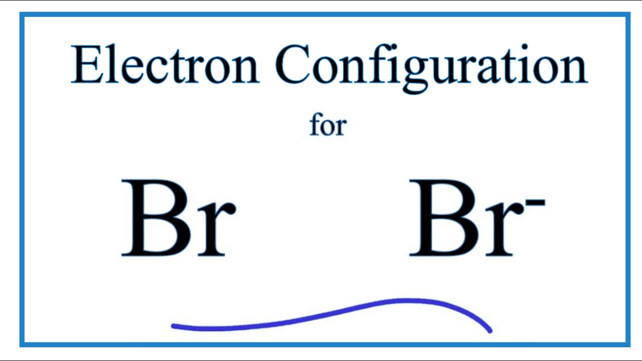 Br- Electron Configuration (Bromide Ion) - YouTube