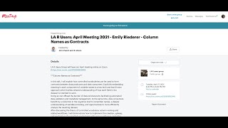 LA R Users - Emily Riederer - Column Names as Contracts - April 27, 2021