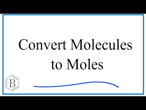 How do you convert molecules?
