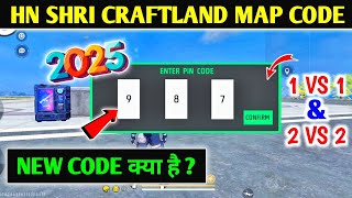 Hn Shri Craftland Map Code 2025 | Hn Shri Craftland Code 2 Vs 2 \u0026 1 Vs 1 |Hn Shri Craftland Map Code