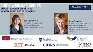 IHRM Webinar Series #15 - IHRM research: It's time to review, reset, and re-imagine!