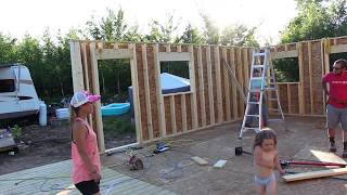 CABIN BUILD | Framing Rough Openings for Doors - Ep.78