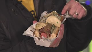 Trying out the Renegade Hot Dog at PNC Park