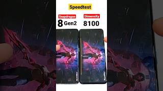 Snapdragon 8Gen 2 vs Dimensity 8100 speedtest 🔥🔥🔥