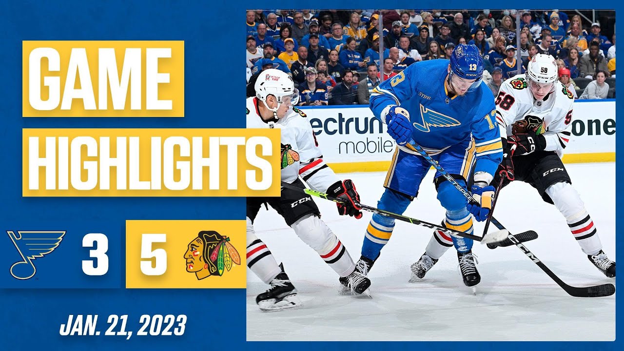 Game Highlights: Blackhawks 5, Blues 3 - YouTube