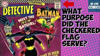 Why DC put Checkered flags on their Silver age comics.