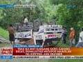 UB: Trak na may kargang sako-sakong bigas, bumaliktad matapos mawalan ng kontrol ang drayber