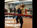 savate kick combo in assaut fight.